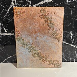 Abstract Canvas Art with Gem Accents